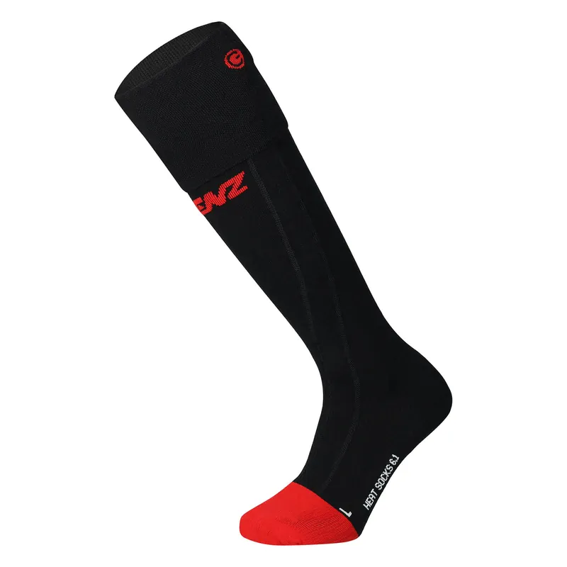 Lenz Heat Sock 6.1 Toe Cap Merino Compression Heizsocken schwarz Versand Am Gleichen Tag